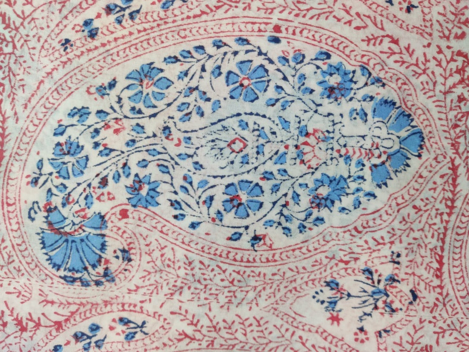 100 Cotton Indian Hand Block Print Fabric Jaipur Sanganer Etsy