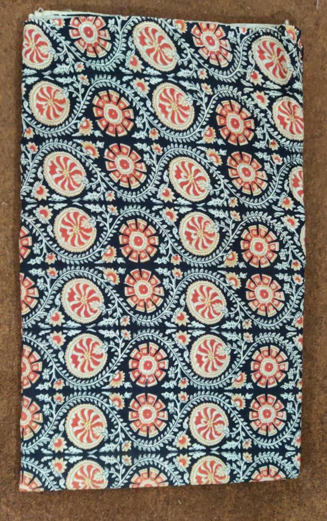 Cotton Indian Hand Block Print Fabric Jaipur Sanganer Block Etsy UK