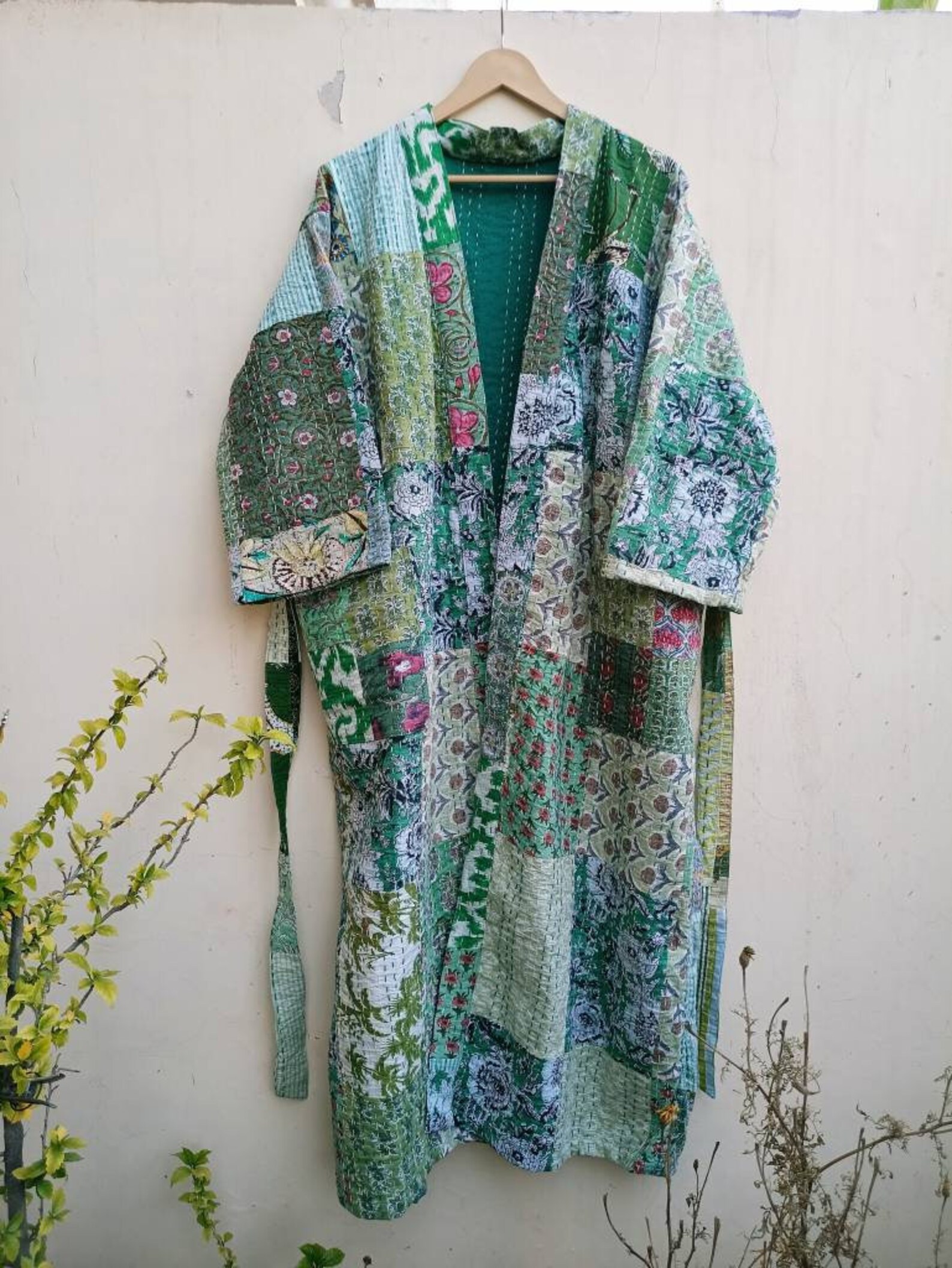 Patchwork Kantha Robepure Cotton Indian Handmade Robecotton - Etsy