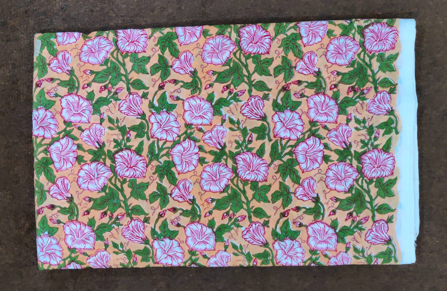 Cotton Indian Hand Block Print Fabric Jaipur Sanganer Block Etsy