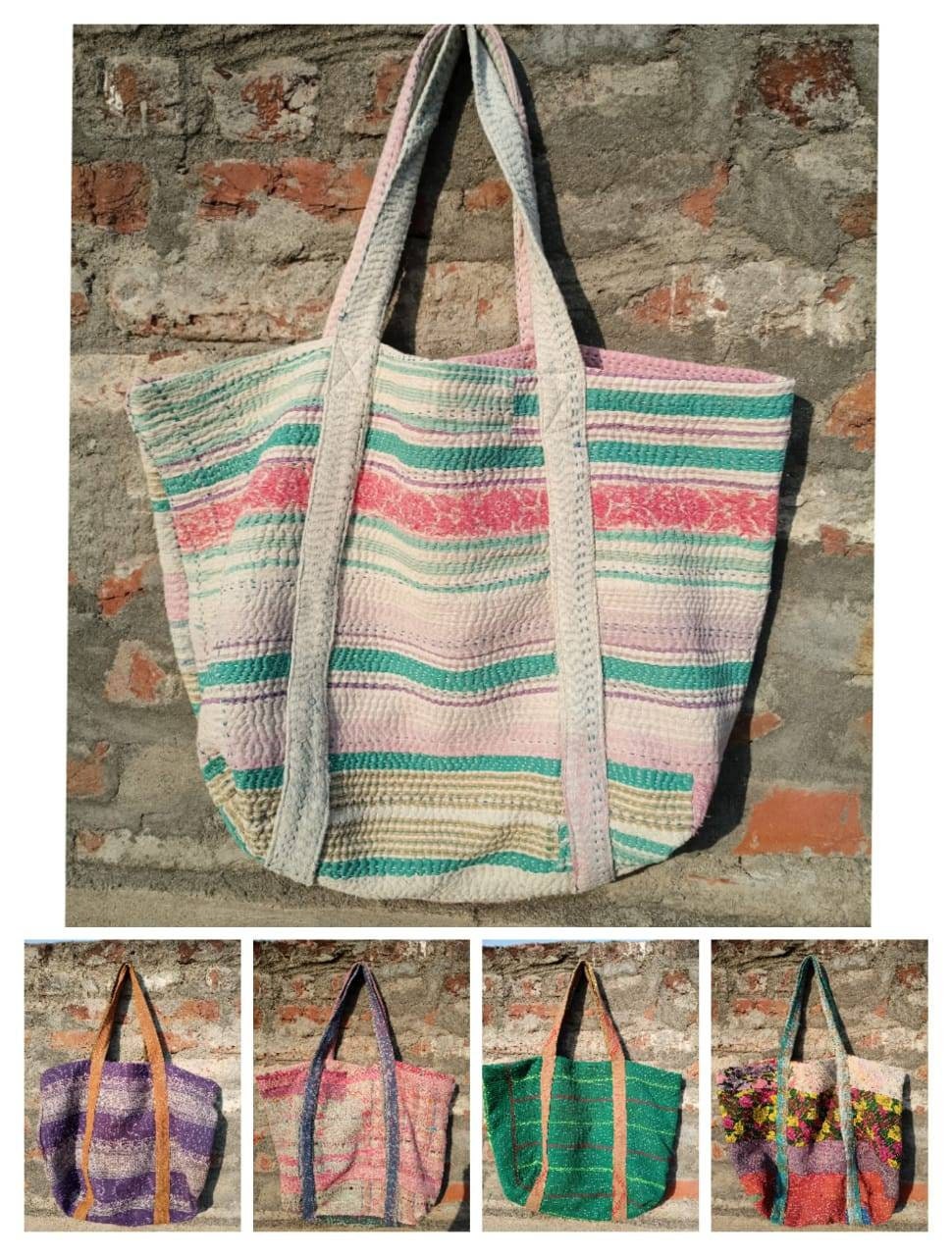 Kantha Fabric Indian purse — Salt Boutique