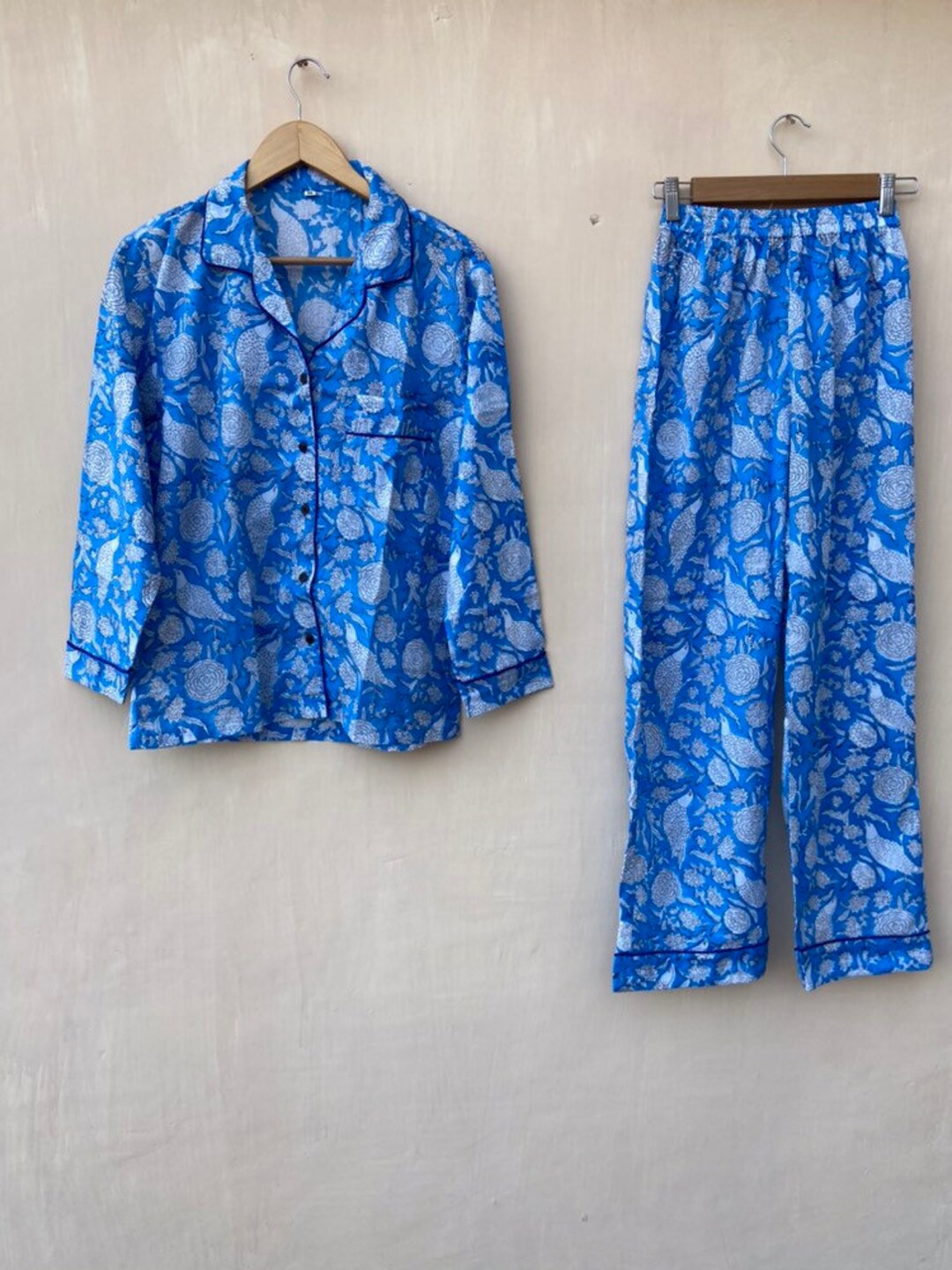 Peacock Blue Kurta Pure Cotton Payjama