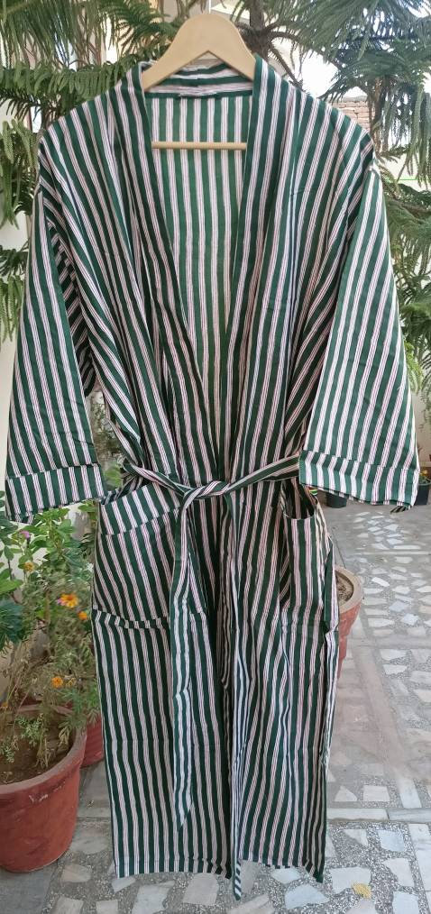 Vintage 90’s Kimono Robe Bohemian Grunge Robe- One Size Kleding Gender-neutrale kleding volwassenen Pyjamas & Badjassen Jurken Souvenir Unisex Loungewear 