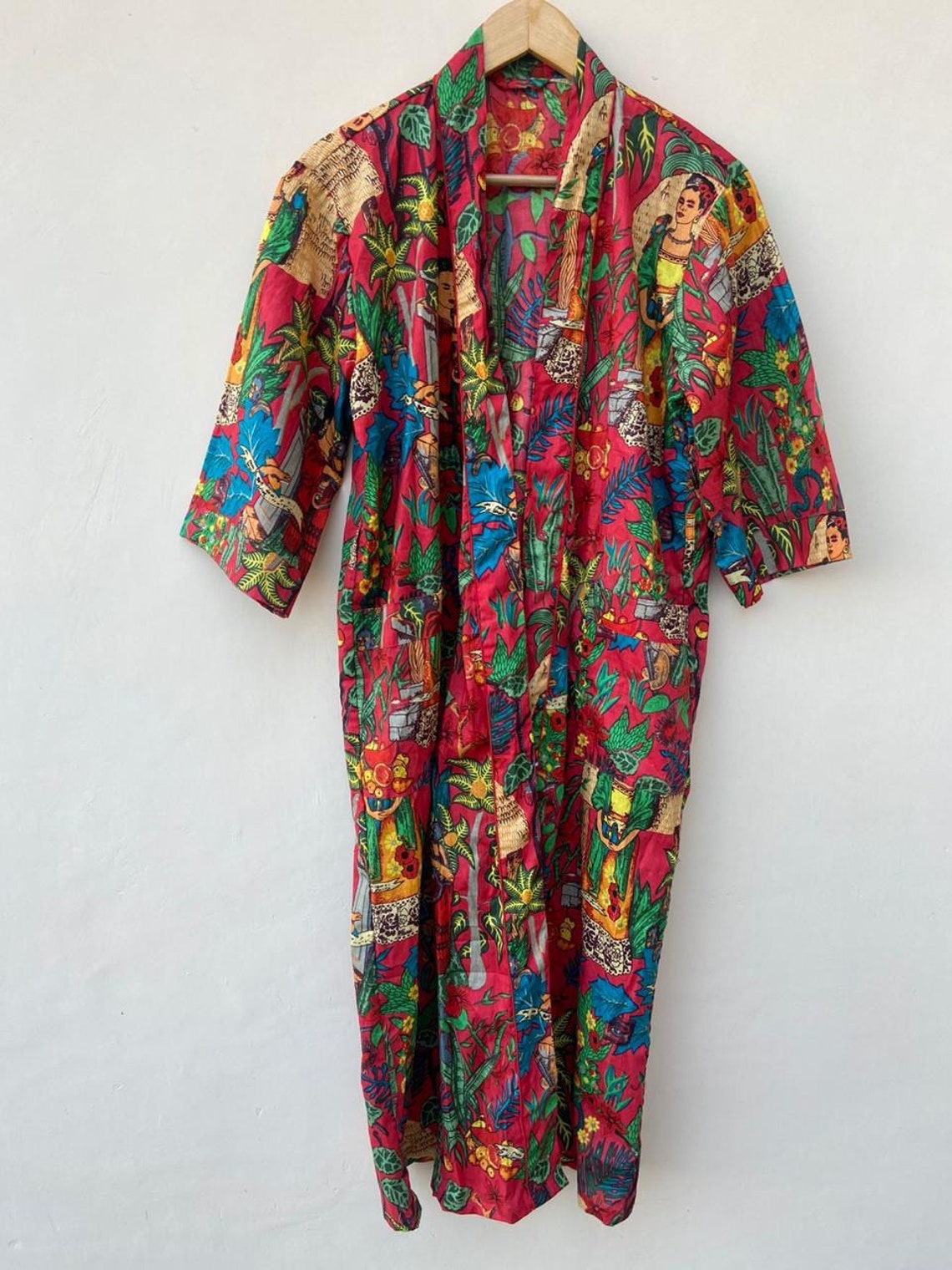 Bath Robe Indian 100% Cotton Robekimono Indian Pure Cotton | Etsy