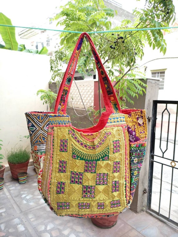 Old Vintage Handmade Banjara Bag,Indian Antique Sh