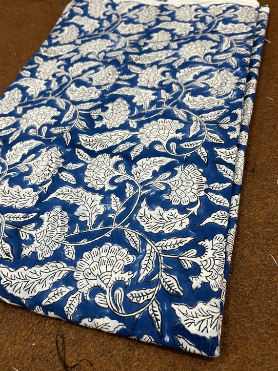 mul mul cotton dress material Mulmul Cotton Dress In Floral Block Print