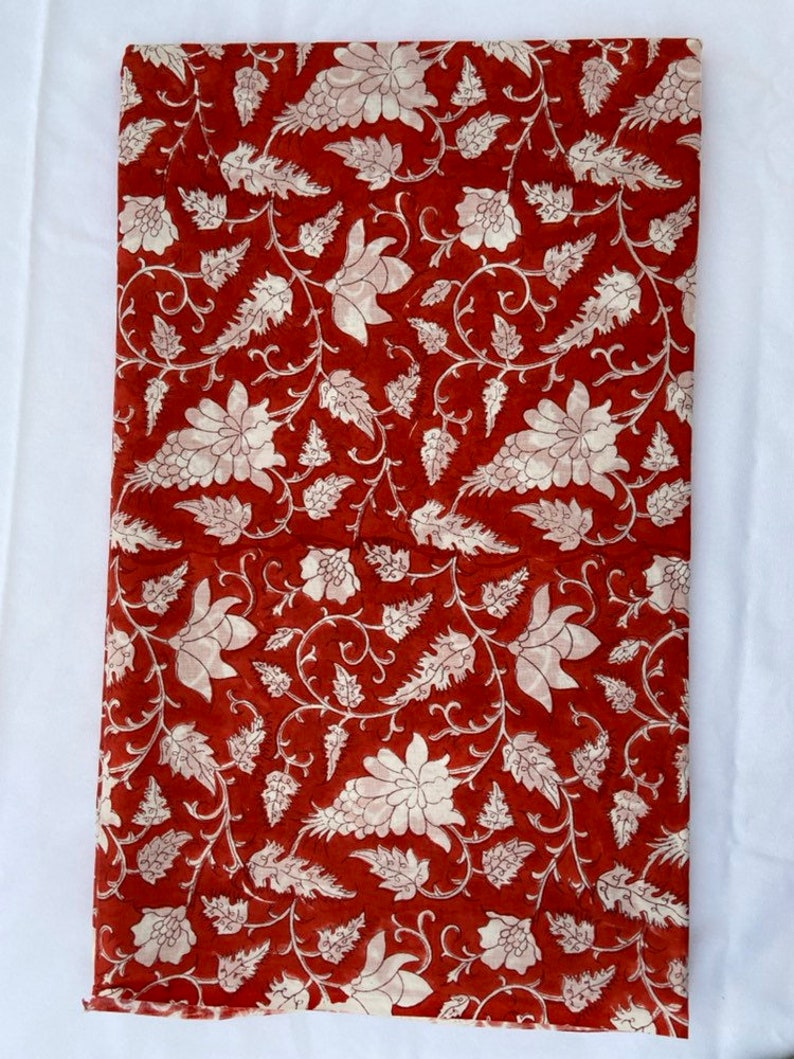 100% Cotton Indian Hand Block Print Fabric jaipur Sanganer - Etsy