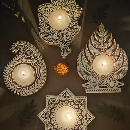 DECORATED TEA LIGHT HOLDER main image 1