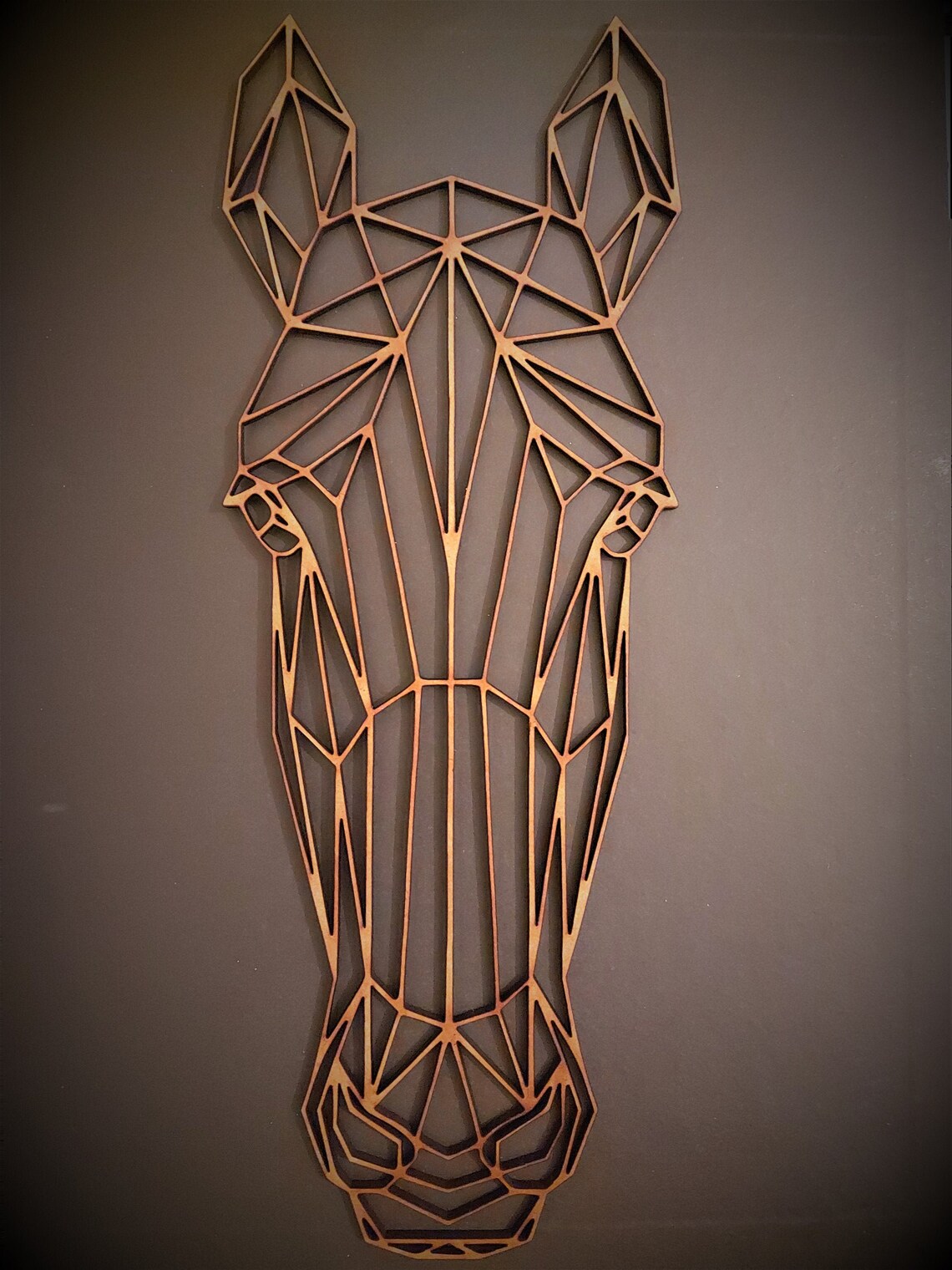 Geometric Horse Head MDF Resin Frame Stencil Animal Etsy