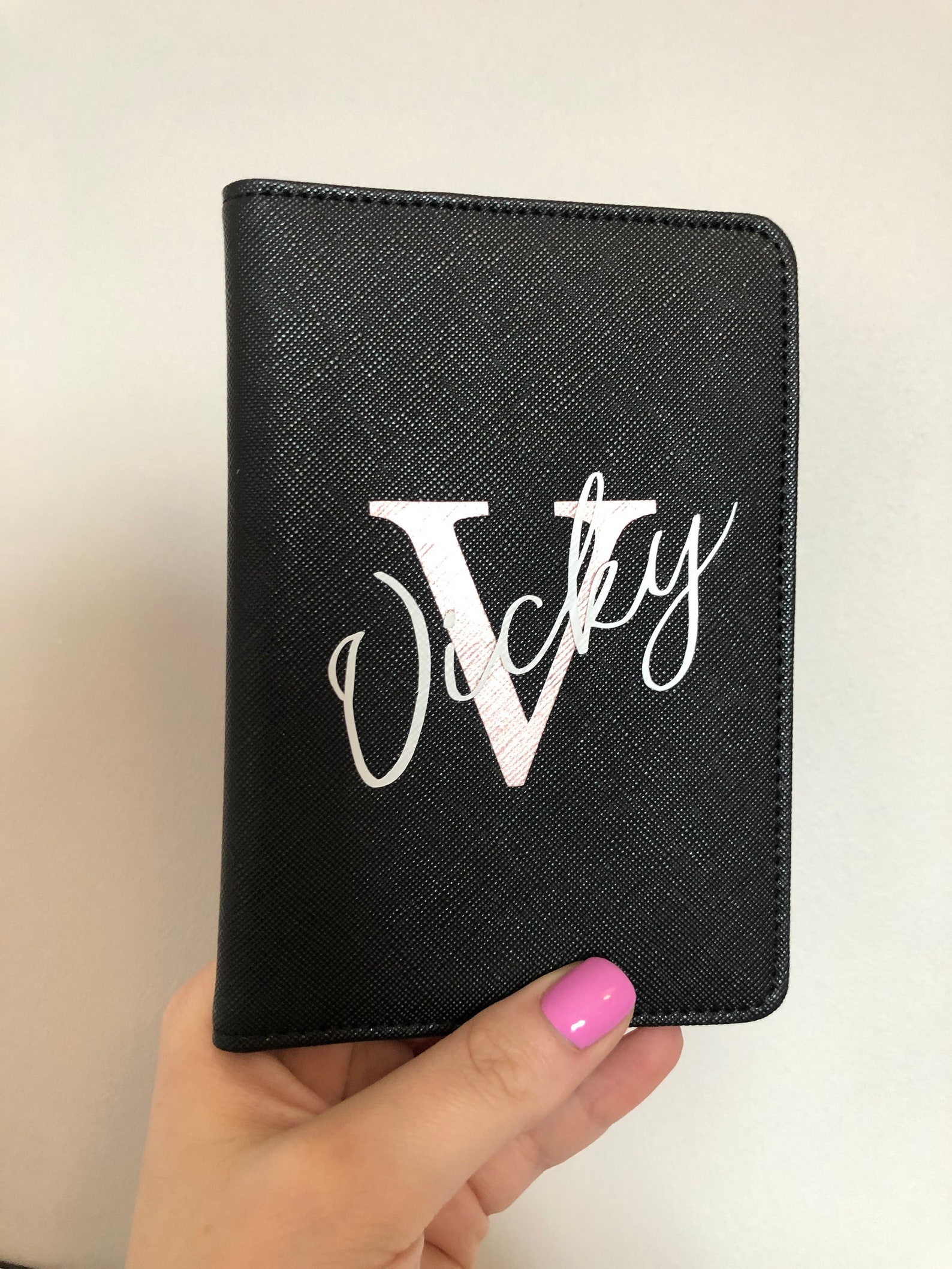 Double Layered Name Initial Passport/Tag Travel Set. Etsy