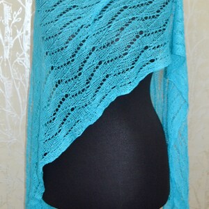 Linen scarf shawl,Knit linen shawl, Handmade shawl,Hand Knit Lace Shawl for Women, Light Weight Lace Wrap