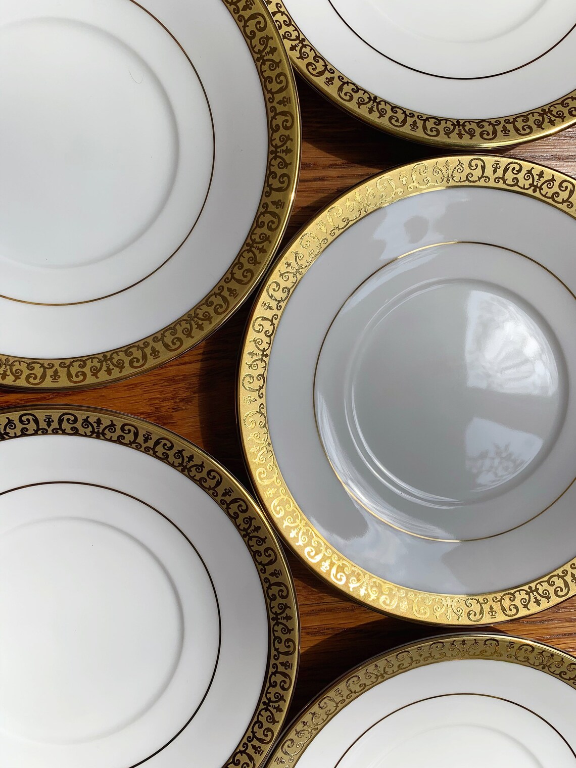 Set of Gold Buffet Royal Gallery Gold Trimmed Porcelain Etsy