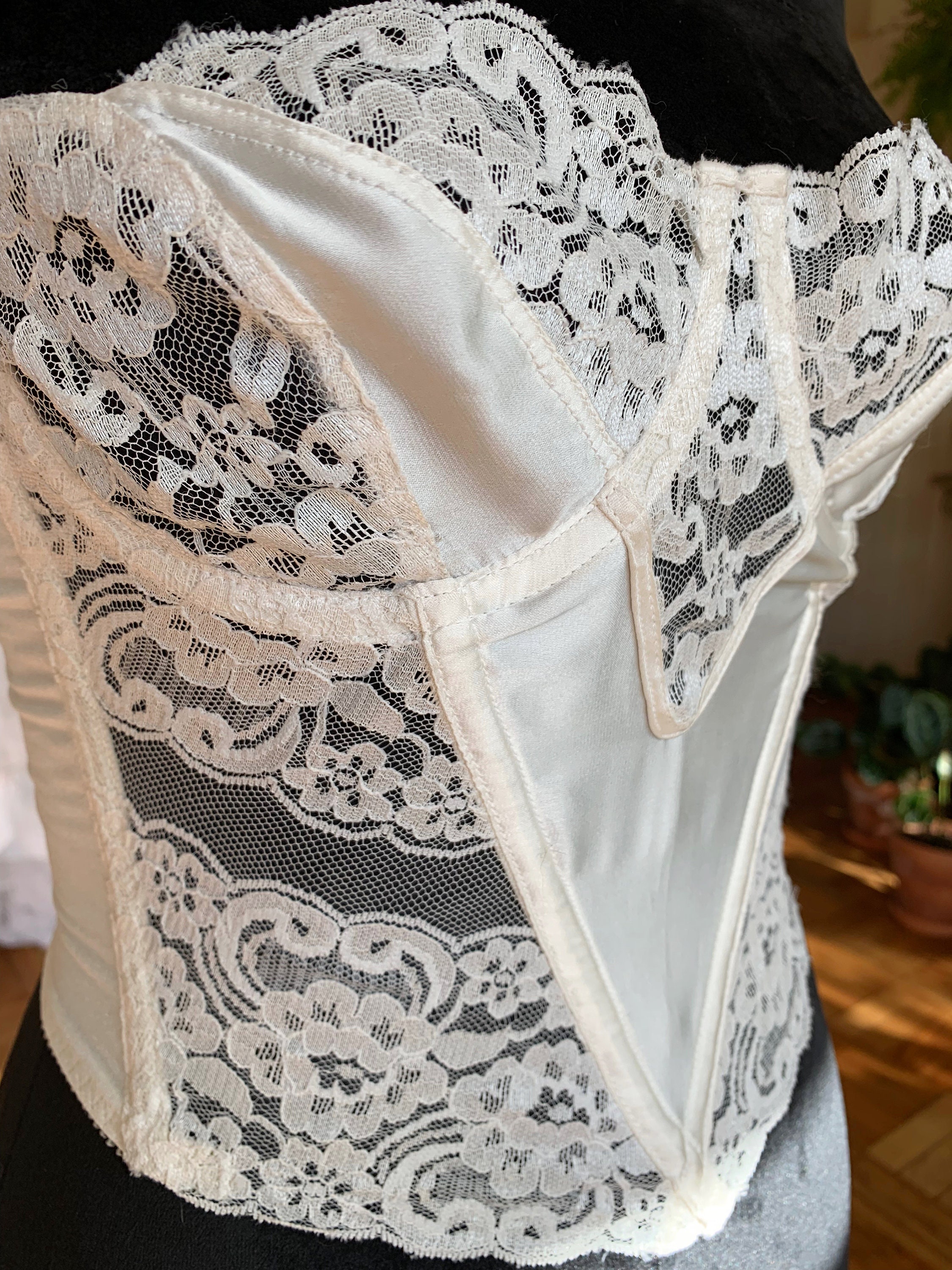 Christian Dior White Vintage Bustier Corset Size 34C - Etsy