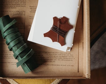 Make Your Own Leather Journal Kit, A5 or A6. DIY Leather craft. Everything is included, Luxury Gift, Personalised Gift