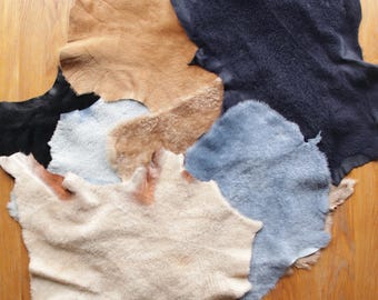 5 x Small Mystery Sheepskins, for makers and crafters.