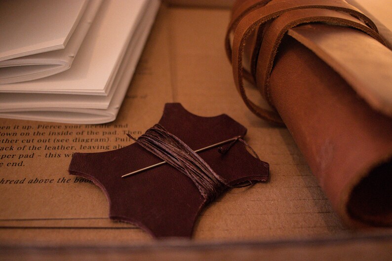 Make Your Own Leather Journal Kit A5 or A6. DIY Leather Etsy UK