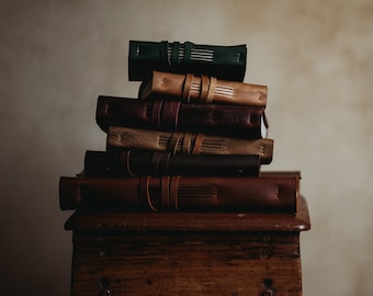 A5 Leather Journal Handmade - Free Personalisation. 8 x 6", Sketchbook, Notebook, Wedding, 3 Years Anniversary, Luxury Gift