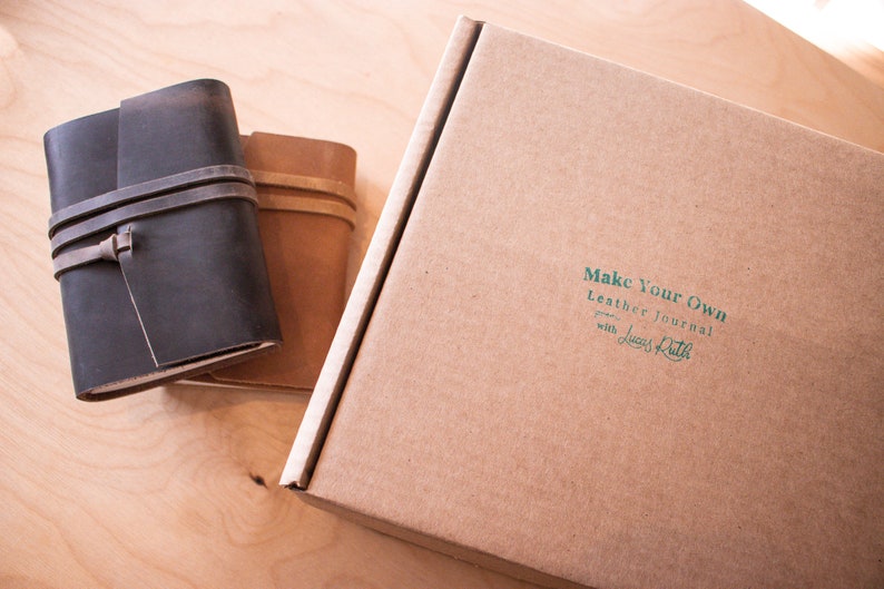 Make Your Own Leather Journal Kit A5 or A6. DIY Leather Etsy UK