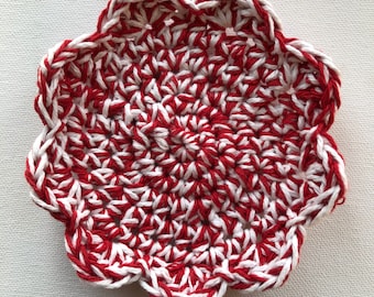 Crocheted Flower Dishcloth/Coasters (set of 5)