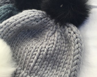 Newborn/Child's Handknit Winter Hat