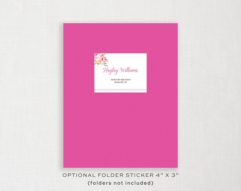 PRINTED Sorority Packet FULL-SERVICE Sorority Recruitment Packet with Photo Personal Resume Template Flower Watercolor Hayley image 7