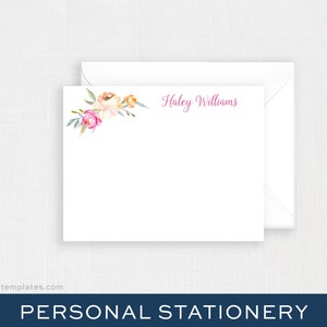 PRINTED Sorority Packet FULL-SERVICE Sorority Recruitment Packet with Photo Personal Resume Template Flower Watercolor Hayley image 5