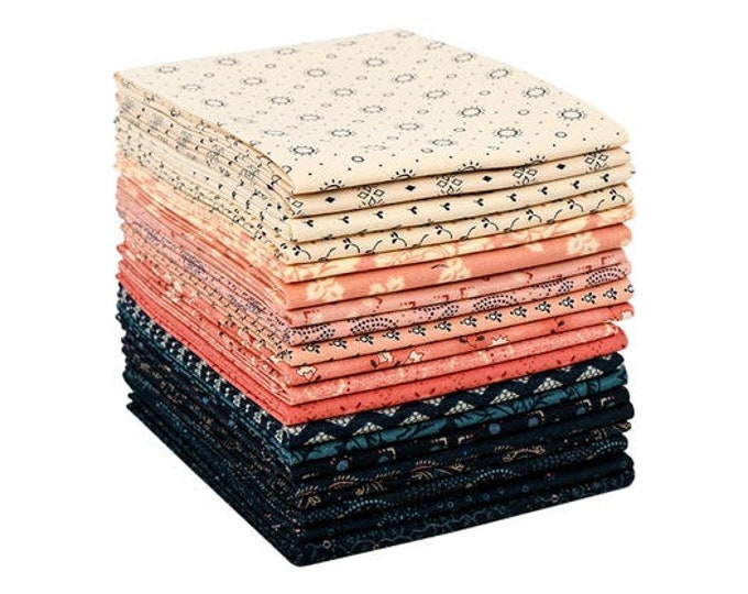 Kim Diehl Fat Quarter Bundle blush and Blue Etsy