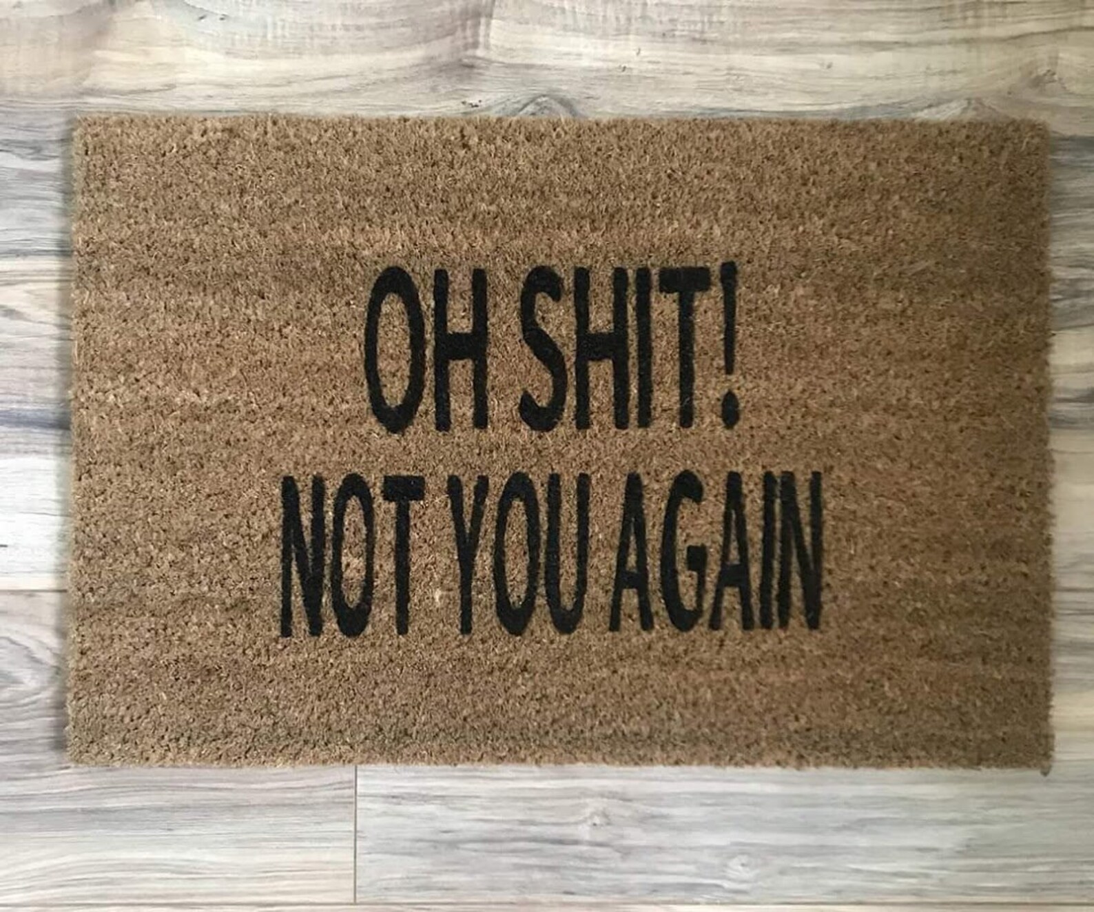 Not you again Doormat Funny Mat Door Mat Cute Etsy