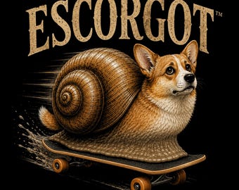 Corgi snigel Escargot Mashup T-shirt
