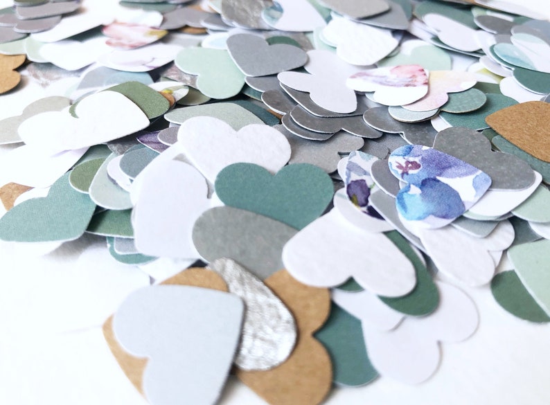 Sage Green Grey Wedding Confetti Sage Wedding Decorations Etsy