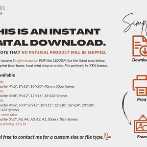 Fibonacci Sequence Golden Ratio Printable Wall Art Math Science Physics ...
