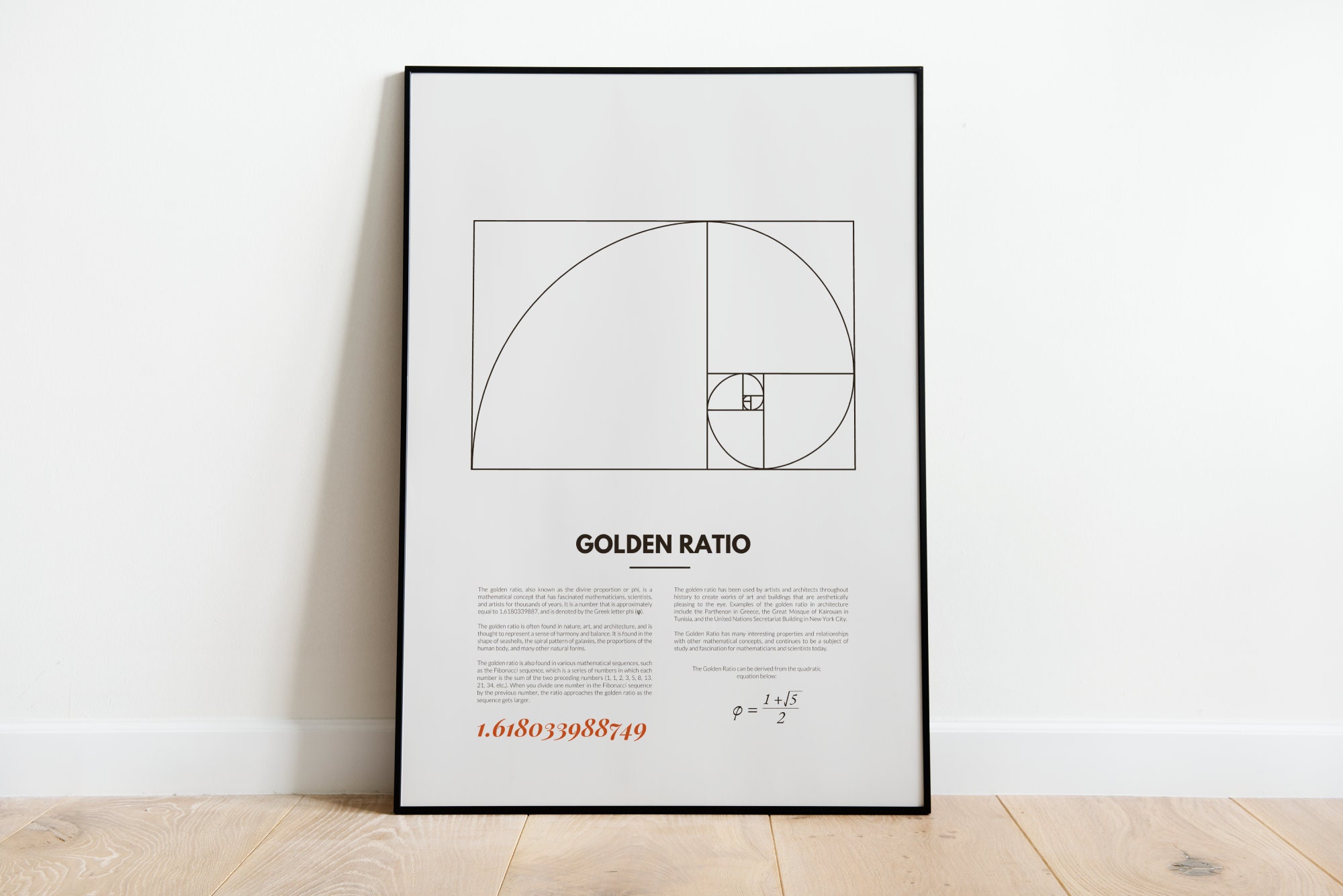 Golden ratio poster -  France