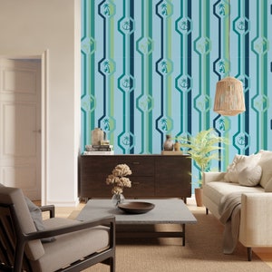 Tropical Stripes Wallpaper