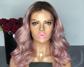 White Wig Lace Front Wig Wavy Wig Womens Wig Human Hair Etsy
