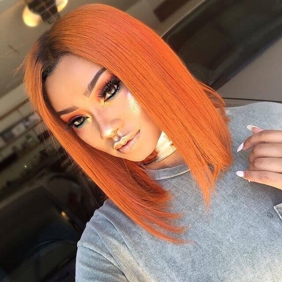orange hair wig