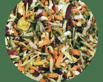 Organic, Human-Grade, Freeze-Dried Bird Chop Mini Shred Veggie Mix 1oz Apprx 1 - 1.5 cups