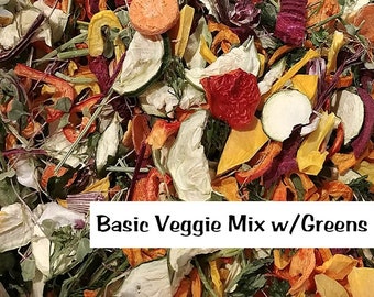 CHOP CHUNKY Organic Human-Grade Freeze Dried for Birds 2oz Approx. 3-4 Cups HANDMADE