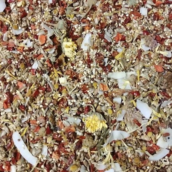 TINY Beaks SEED Mix Organic Human-Grade for Birds SeeD-elicious!™ 16oz HANDMADE