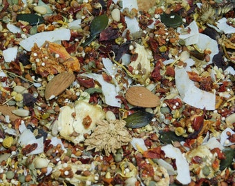SEED Mix Small/Medium Beaks PRESPROUTED Organic Human-Grade Seed Mix for Birds SeeD-elicious!™ 16oz HANDMADE