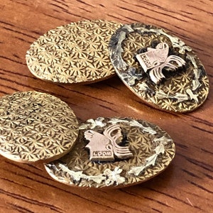 Antique LOOM Cufflinks Rare R & F Riley And French Loyal Order Of Moose Cufflinks Mixed Metals Over 100 Years Old LOOM Antique Moose Gift