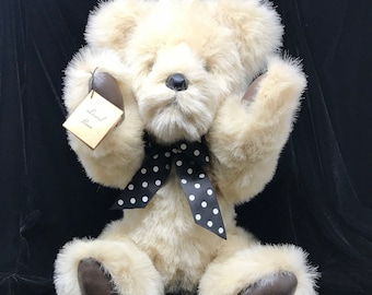 Collectible Rare 1991 Signed Laurel Robinson Custom Made Bear Commander Perry LAUREL BEARS Handmade 22”
