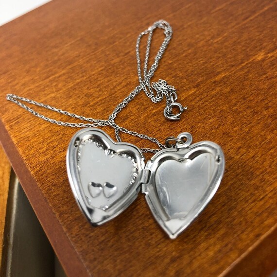 I Love You Sterling 925 Heart Locket 18” Necklace… - image 10