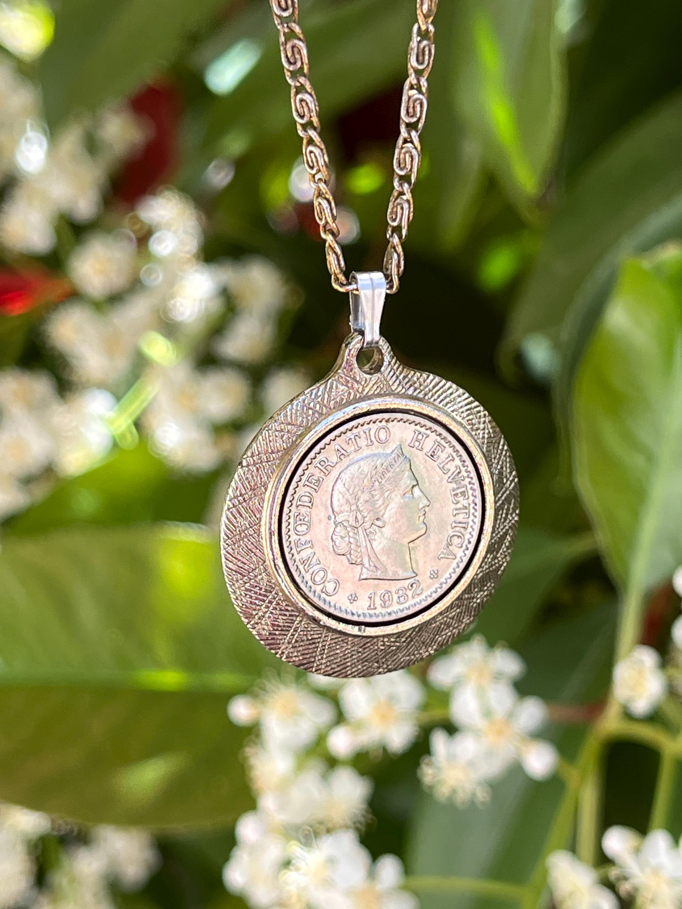 Swiss Franc Necklace - Etsy