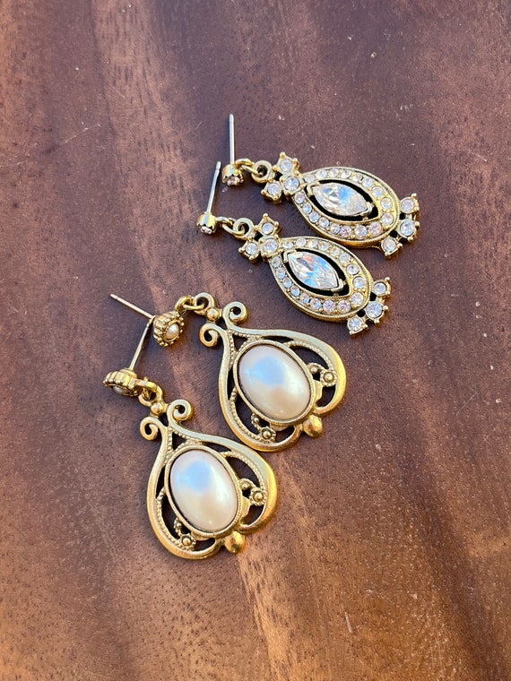 RESERVE FOR MARCIA Vintage 1928 Brand Earrings 2 … - image 2