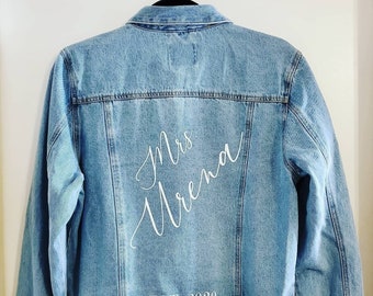 Personalized Bride Jean Jacket