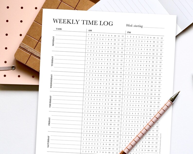 Work Time Sheet Printable Weekly Project Time Tracker 7 Etsy Australia Work Time Sheet Printable Weekly Project Time Tracker 7 Etsy Australia