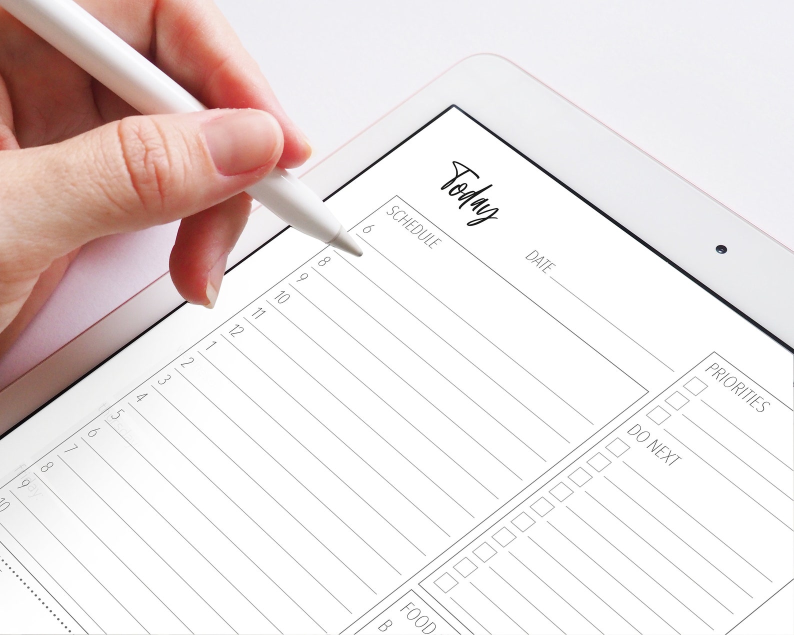 Daily Planner Printable Template One Day Hourly Schedule Etsy Daily planner printable template one day hourly schedule etsy