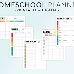 Homeschool Planner Printable Bundle Homeschool Printables Back to ...