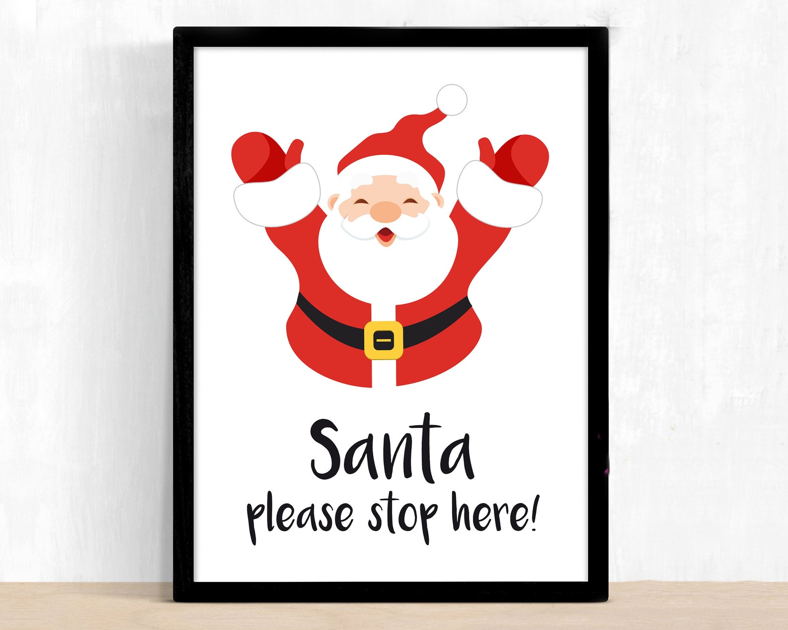 Santa Please Stop Here Sign Printable Santa Claus Print Etsy Santa Please Stop Here Sign Printable Santa Claus Print Etsy