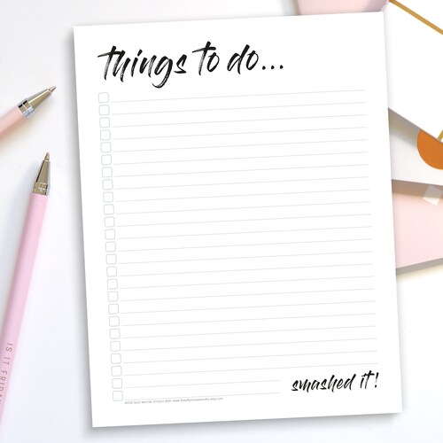 Daily Planner Printable &amp; Fillable PDF One Day to Do List - Etsy